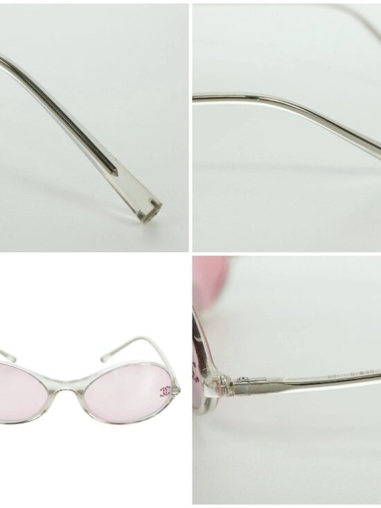 CHANEL COCO Mark Sunglasses plastic Clear 5044-B CC Auth YKZ1409M main image 13